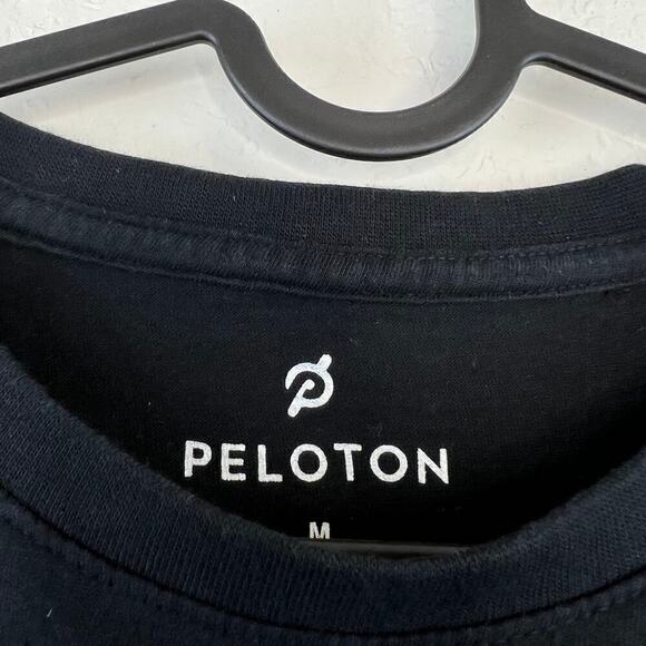 Peloton Black Reach 100 Century Classic Short Sleeve Tee Unisex Medium Cycling - Picture 6 of 8
